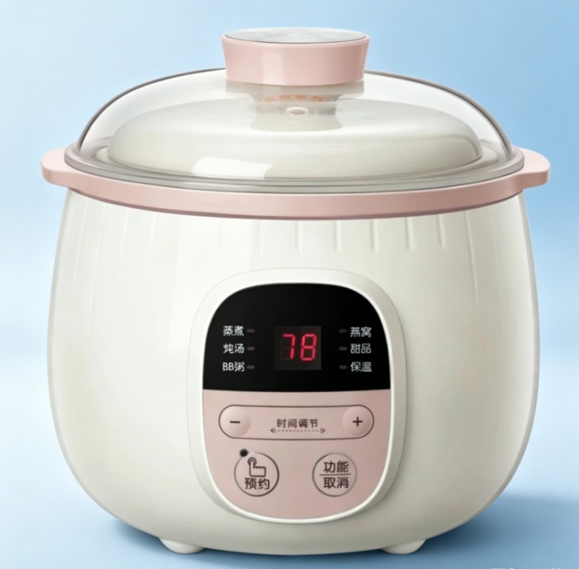 Baby Food Maker And Steamer - Panela Elétrica Automática de Cerâmica 0.8L