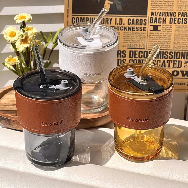 Training Cup Straw - Copos de vidro reutilizáveis, copos à