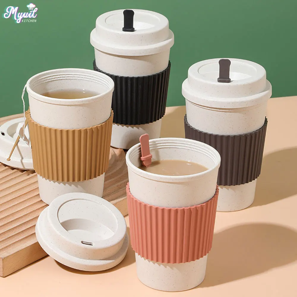 Training Cup Straw - Xícaras de café com tampas, 450ml,