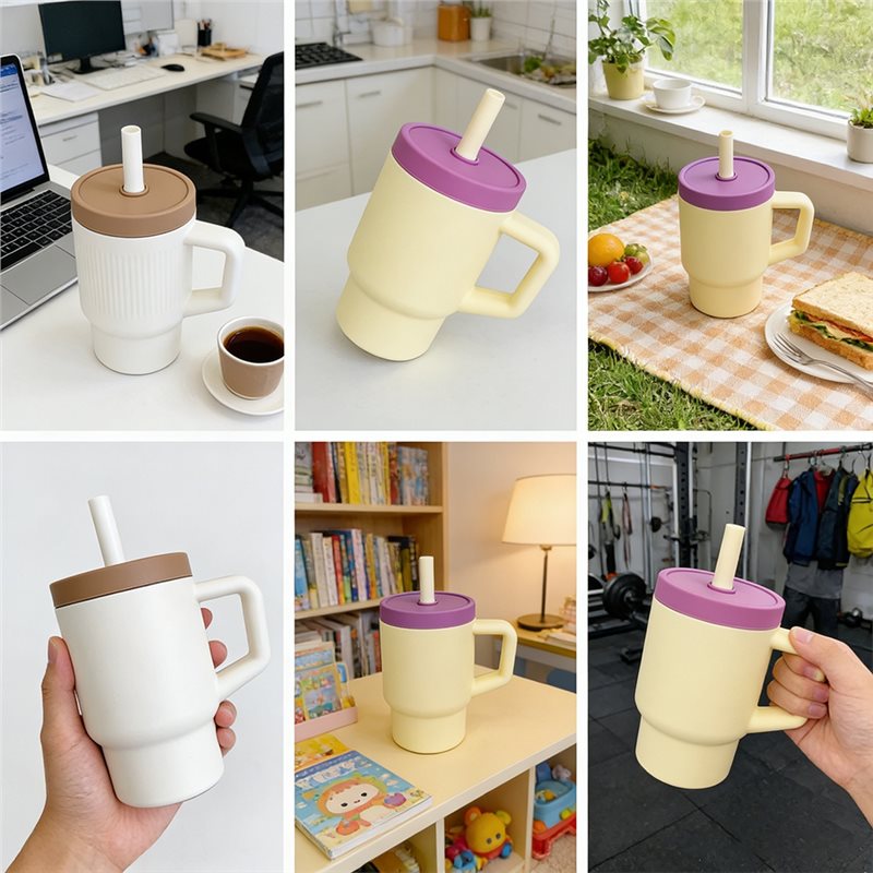 ABZL com canudo e alça, copo p - Training Cup Straw avaliação e preço