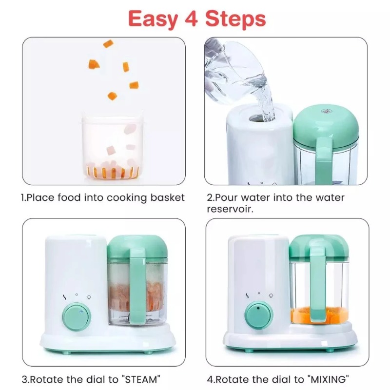 Processador e Vaporizador de A - Baby Food Maker And Steamer avaliação e preço