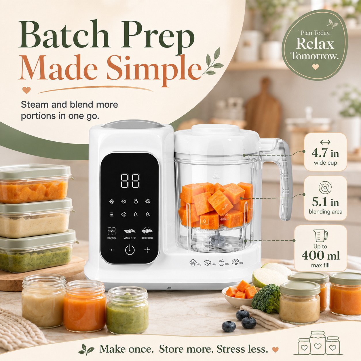 Processador de Alimentos para  - Baby Food Maker And Steamer avaliação e preço
