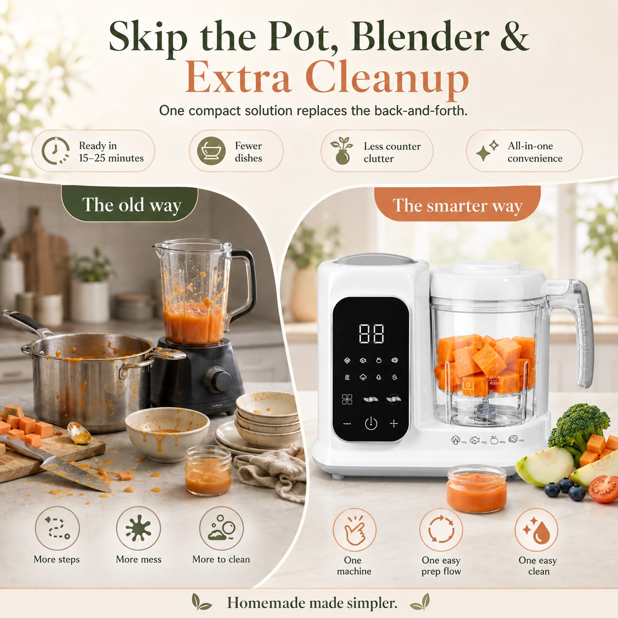 Processador de Alimentos para  - Baby Food Maker And Steamer avaliação e preço