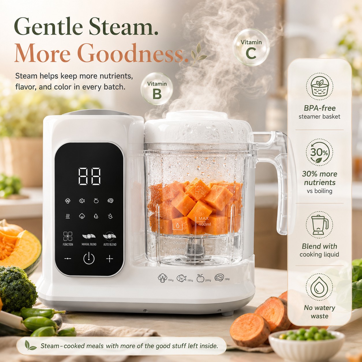 Processador de Alimentos para  - Baby Food Maker And Steamer avaliação e preço